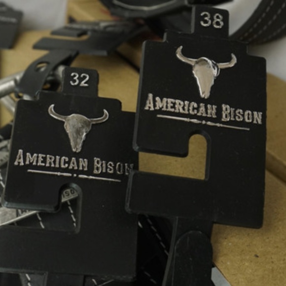 American Bison Leather Belt bundle of 14 belts (32, 34, 36, 38, 40) - Picture 14 of 15